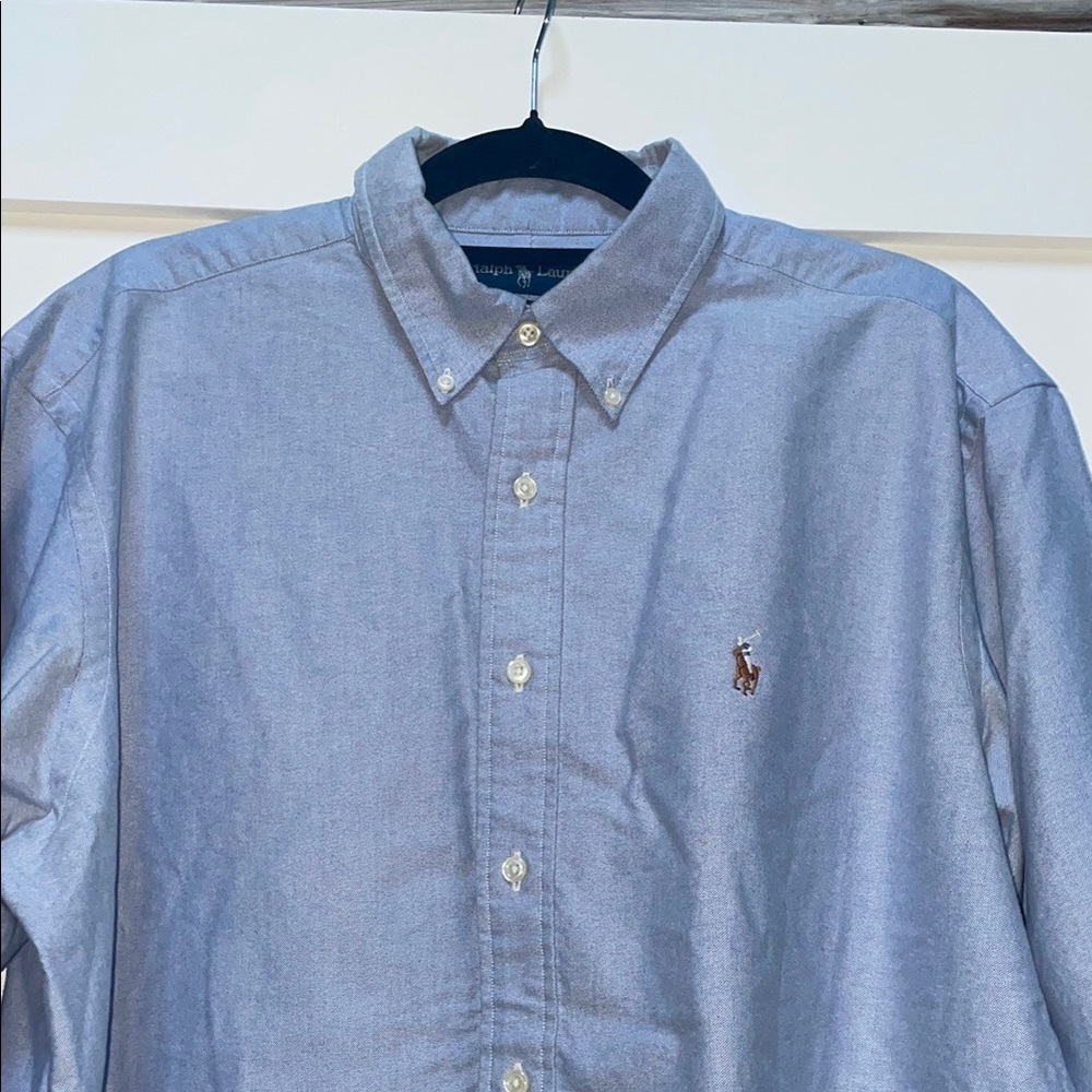 Ralph Lauren Blue Oxford Casual Shirt - Picture 4 of 9